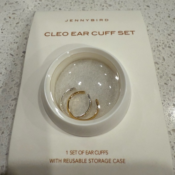 Jenny Bird Jewelry - Jenny Bird Cleo Ear Cuff Set gold and silver tone hallmarked designer earring